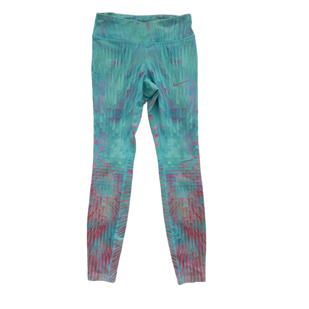 Nike Dri Fit Teal Athletic Leggings Size Small - Picture 6 of 12